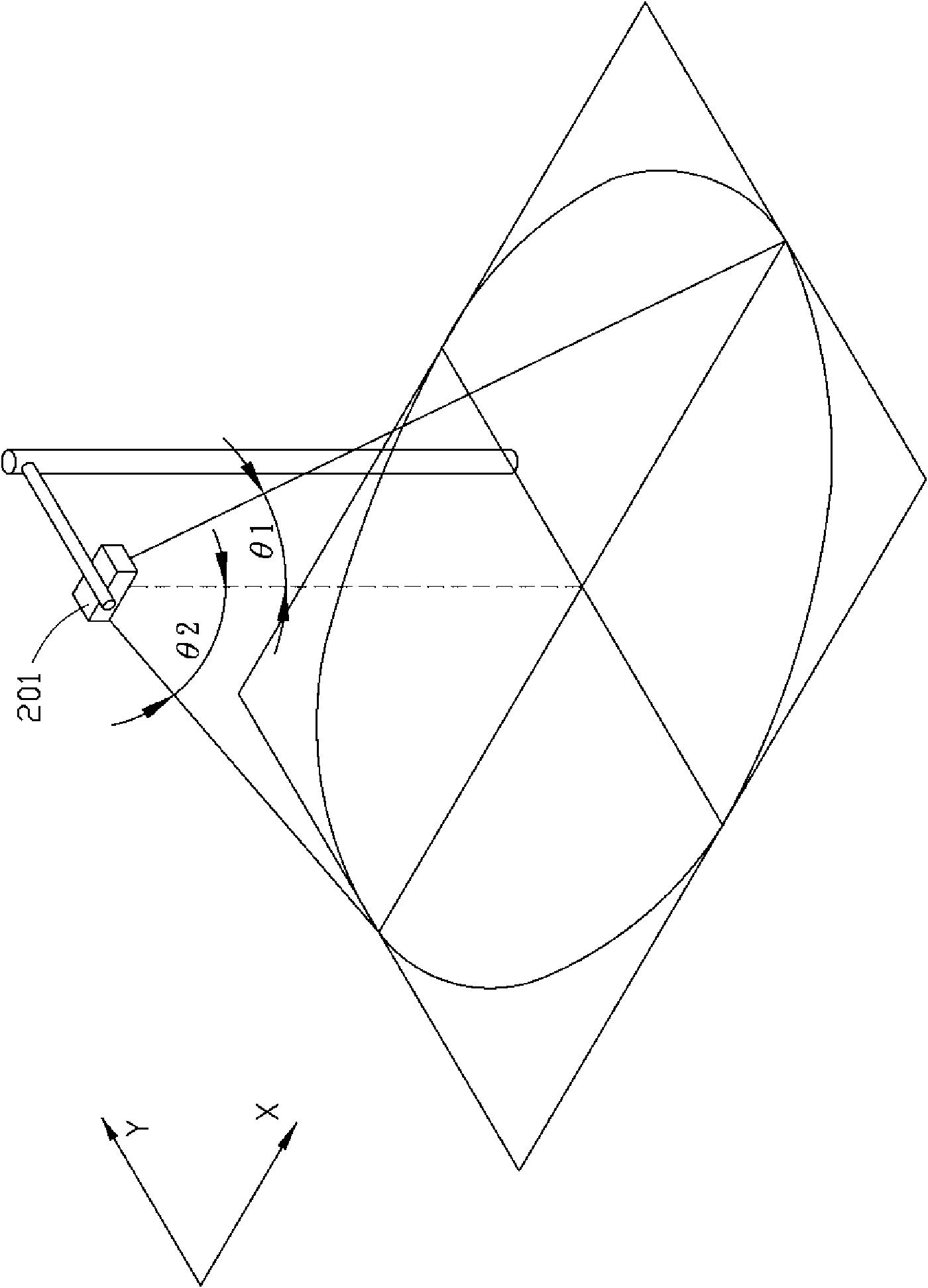 Road illumination device for preventing glare