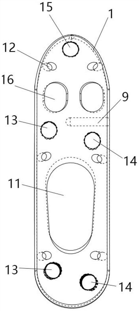 Thighbone greater trochanter protection steel plate