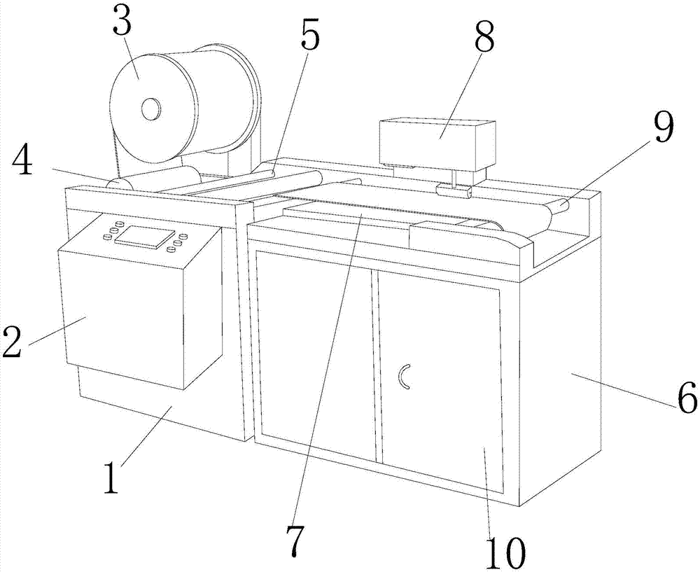 Continuous heat-sealing device for back-glue bags