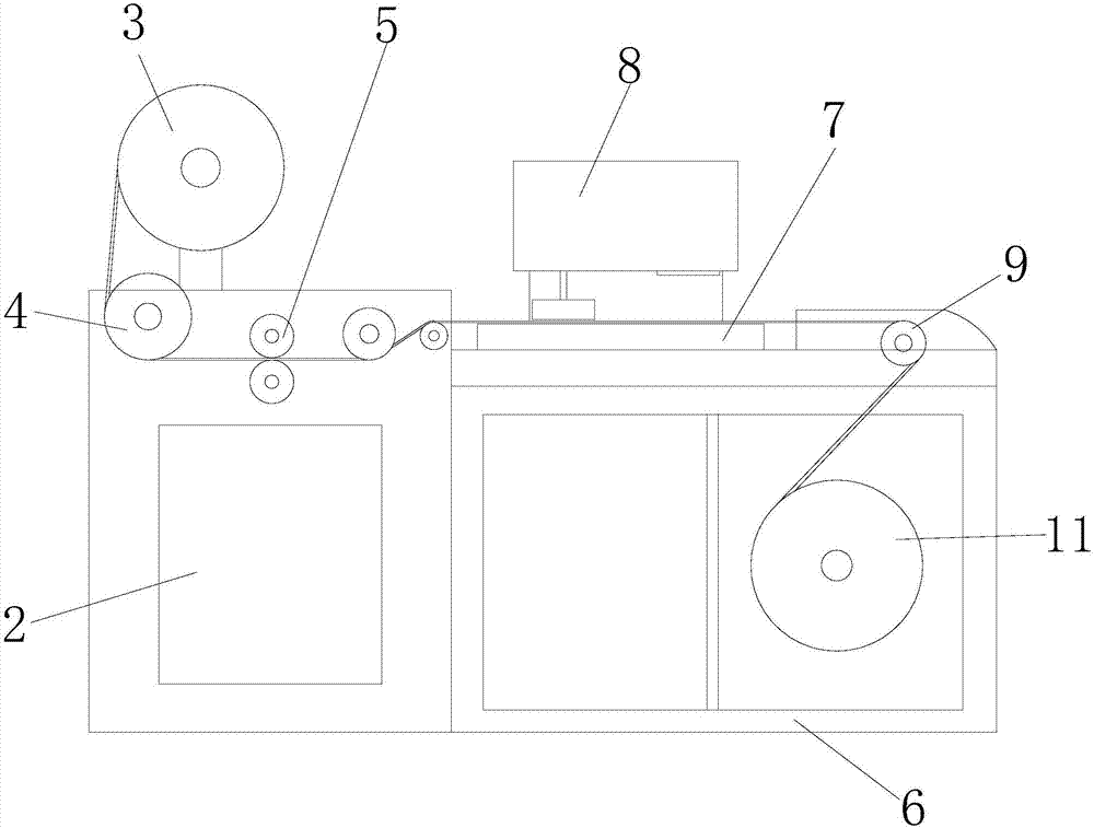 Continuous heat-sealing device for back-glue bags