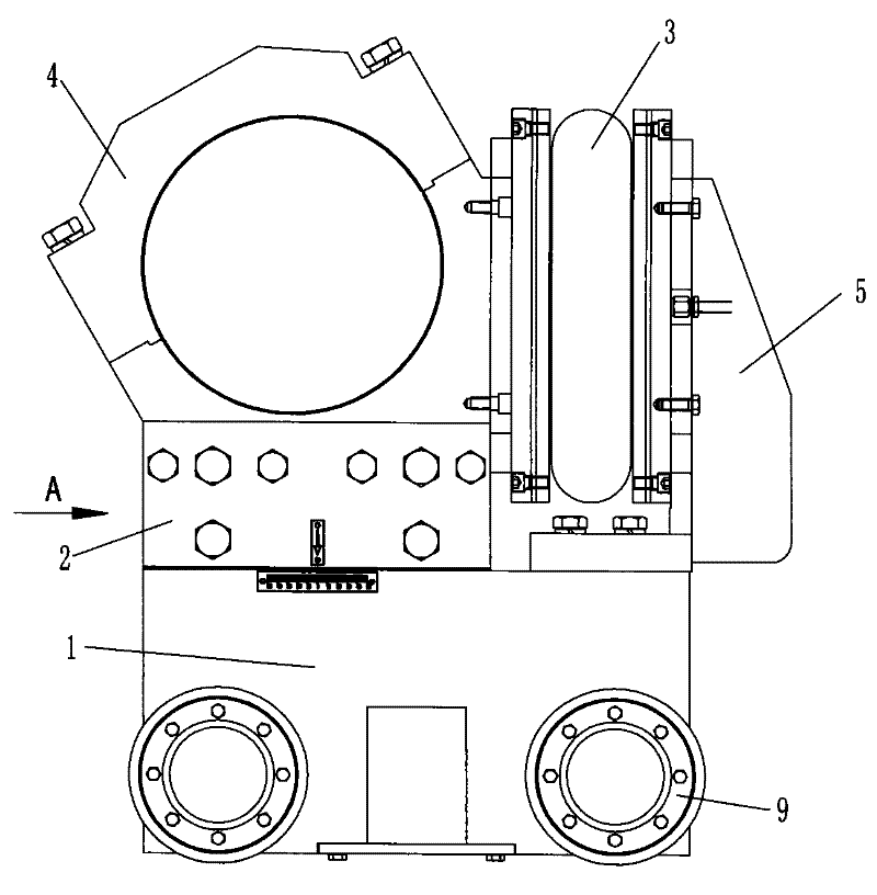 Constant tension micro-compensation trolley device used for papermaking mechanical felt tensioning machine