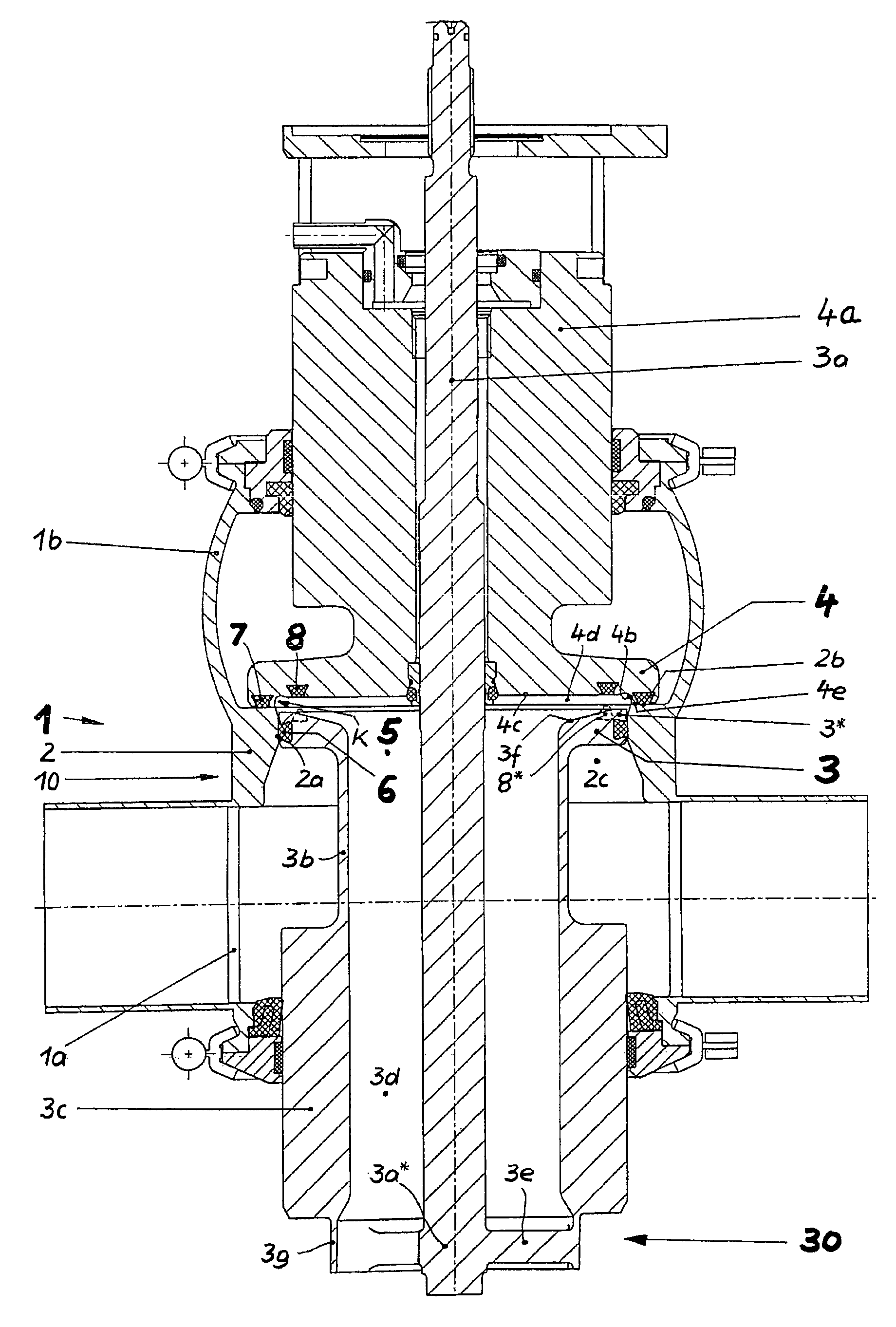 Double seat valve with seat cleaning