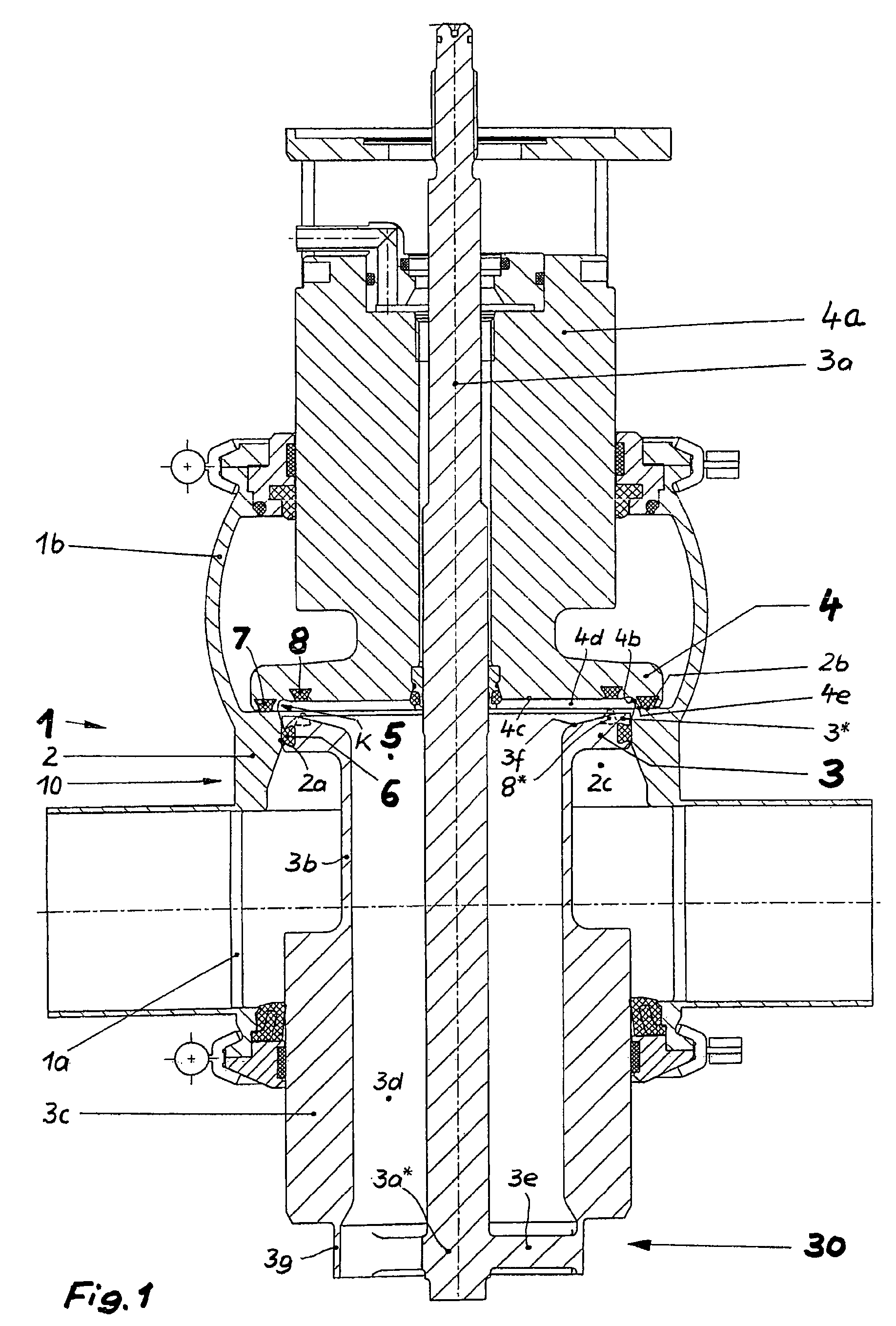 Double seat valve with seat cleaning