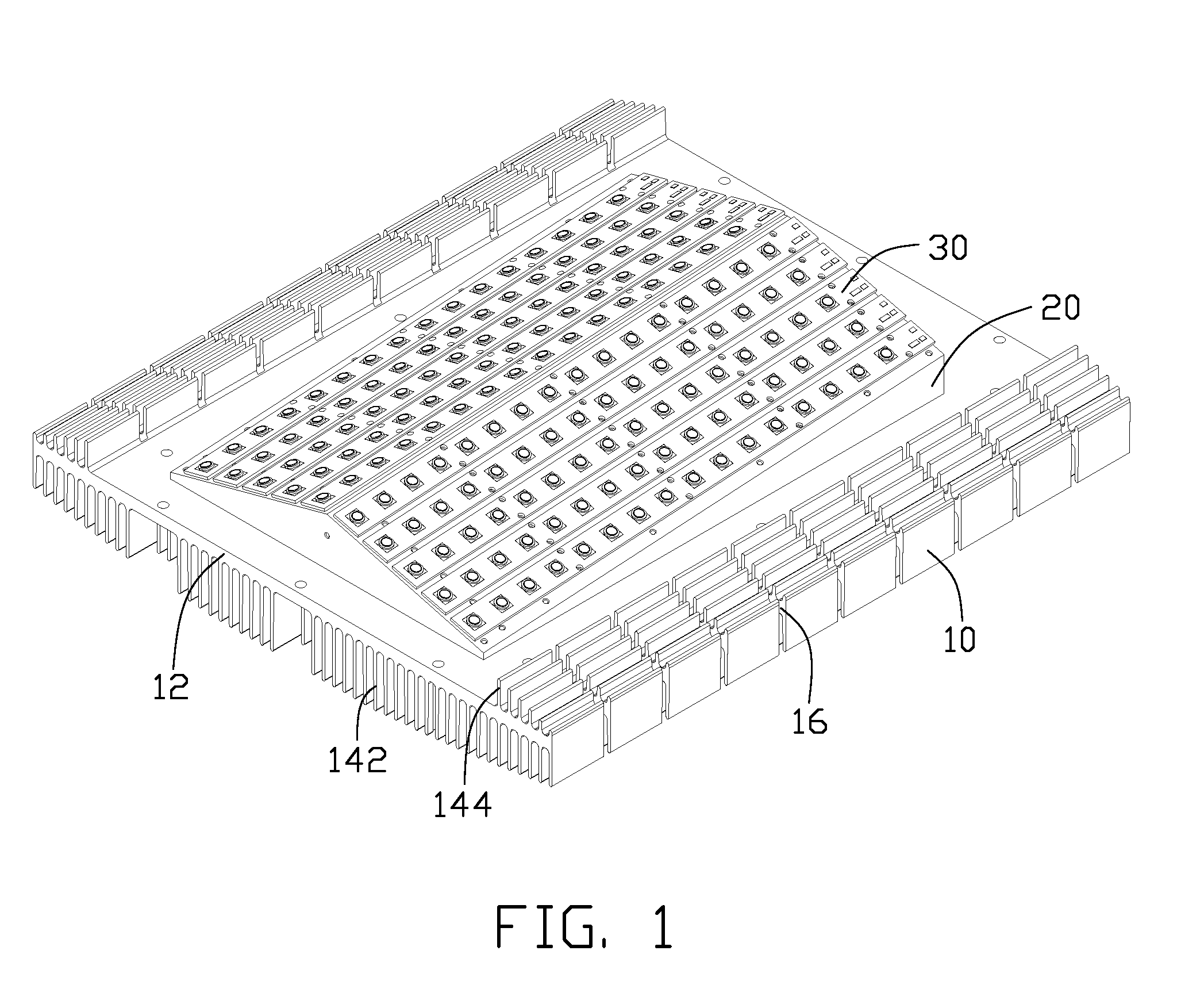 LED lamp with a heat dissipation device