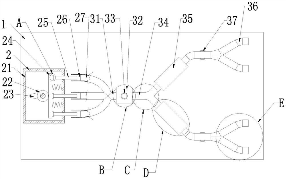 A grading purification and treatment system for waste incineration flue gas in power plants