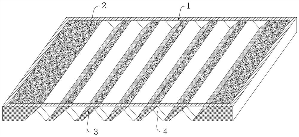 Segregation plate for road engineering construction