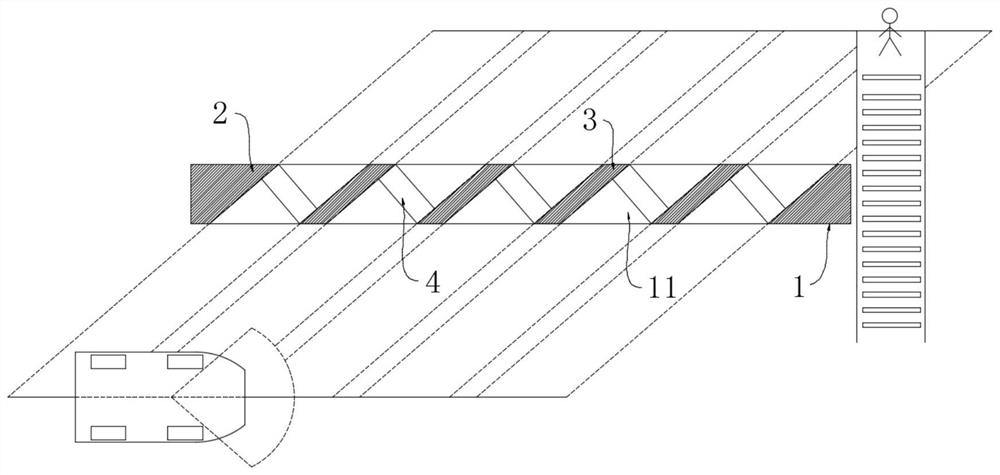 Segregation plate for road engineering construction