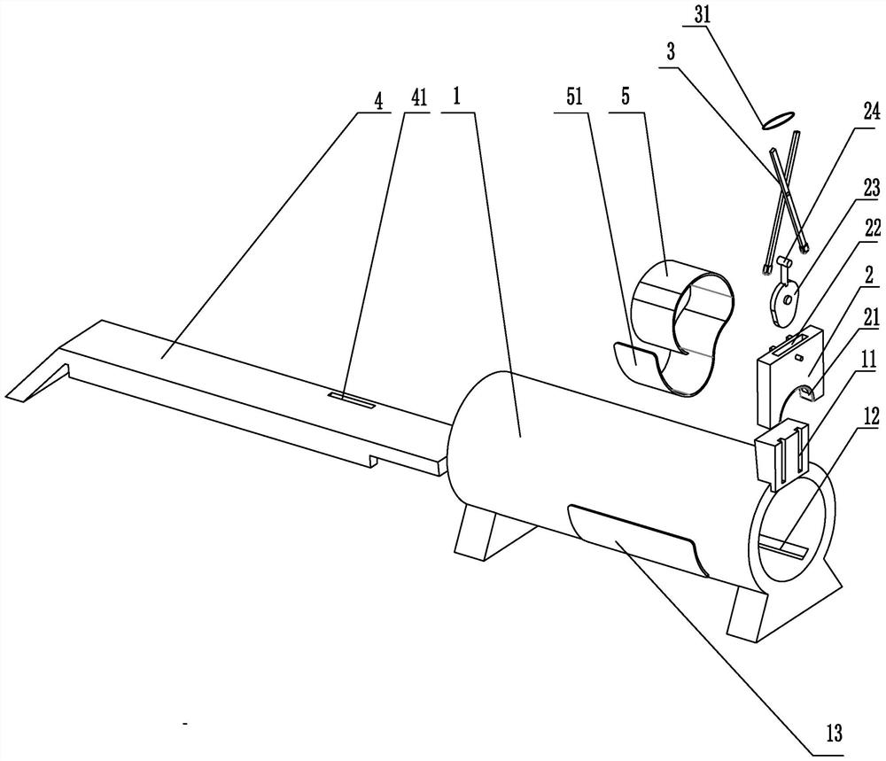 Fixing device for positioning rat for intragastric administration operation