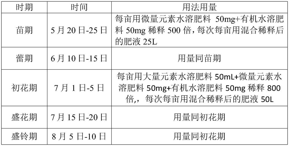 Green high-yield package fertilizer suitable for drip irrigation of cotton in southern Xinjiang region and fertilization method