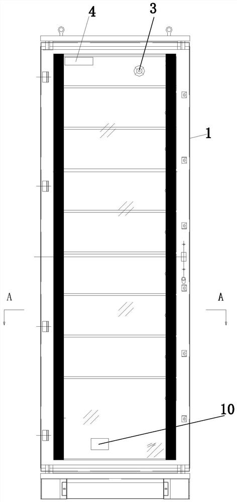 Switch cabinet with intelligent fire-fighting early warning function