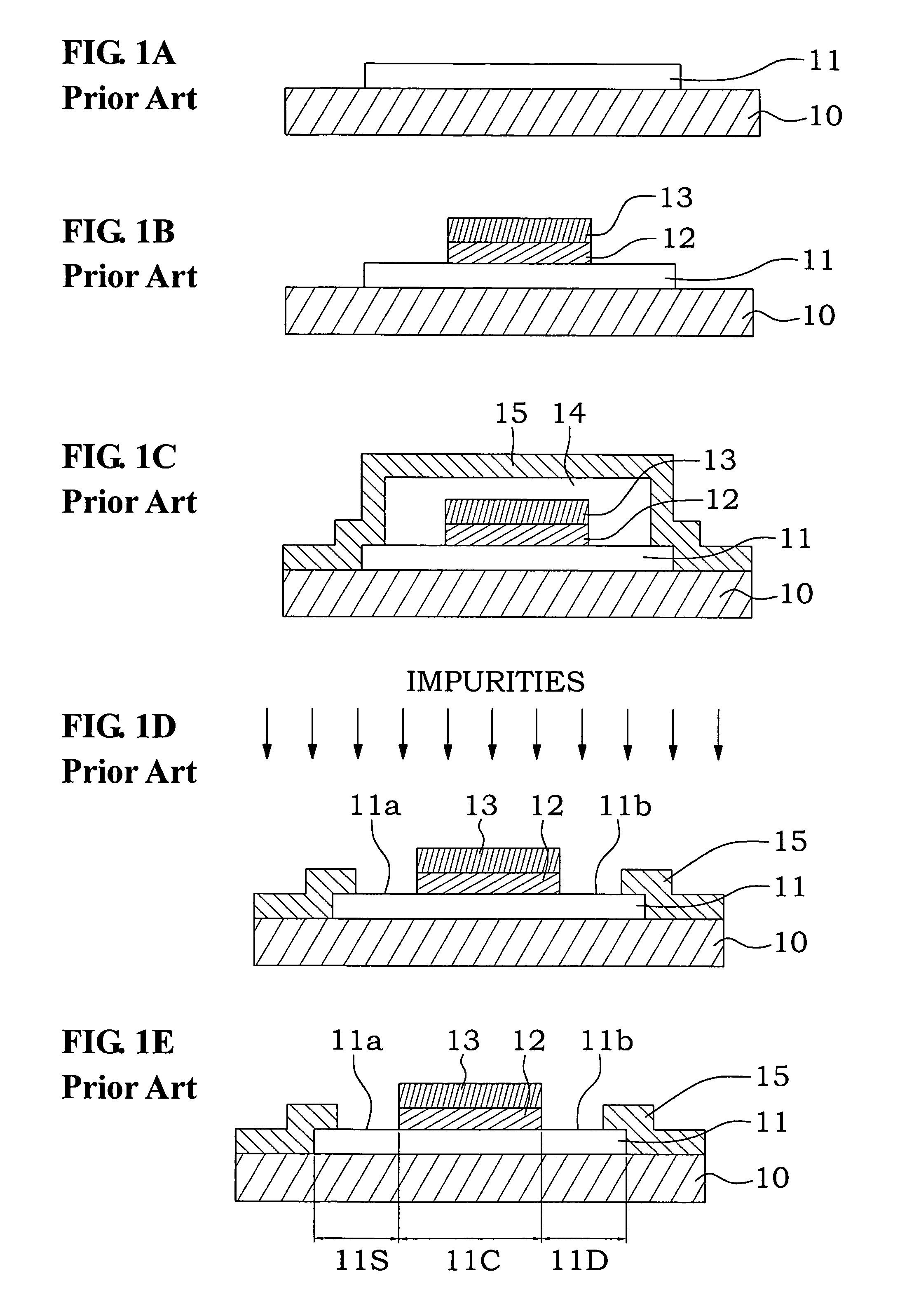 Method of crystallizing amorphous semiconductor thin film and method of fabricating poly crystalline thin film transistor using the same