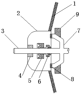 Shaft sealing mechanism for mortar mixer