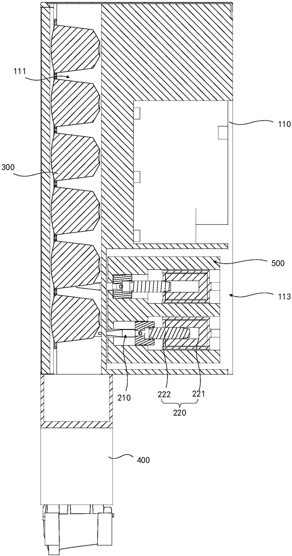 Capsule falling device and method