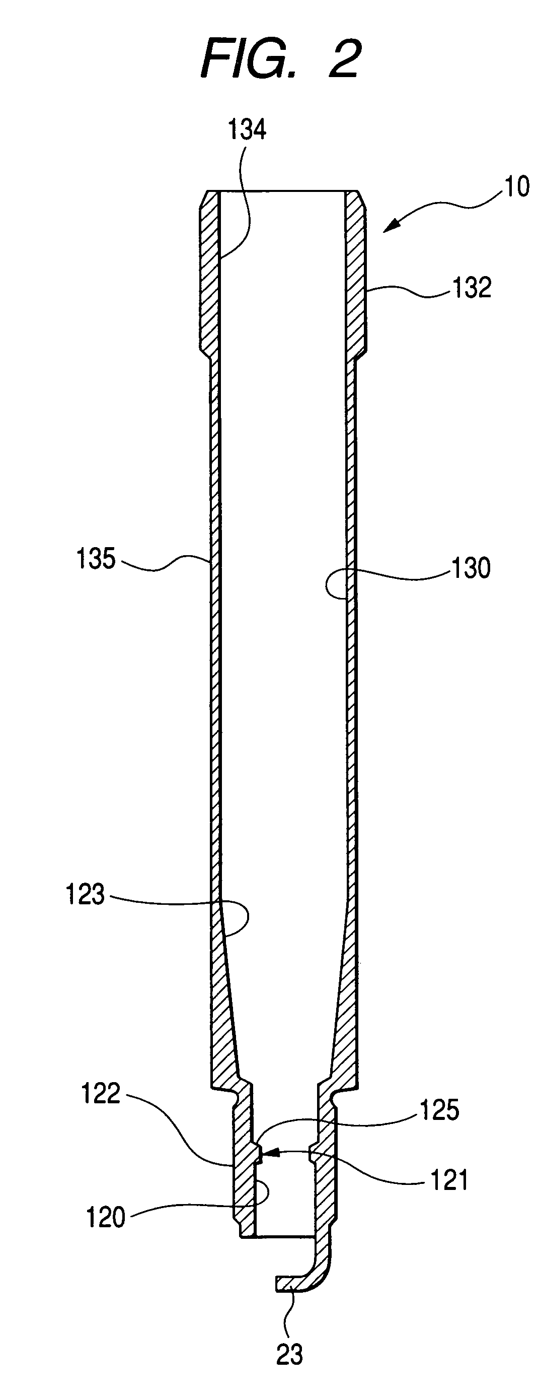 Combustion chamber pressure sensor equipped with damper body for attenuating transmitted engine vibration