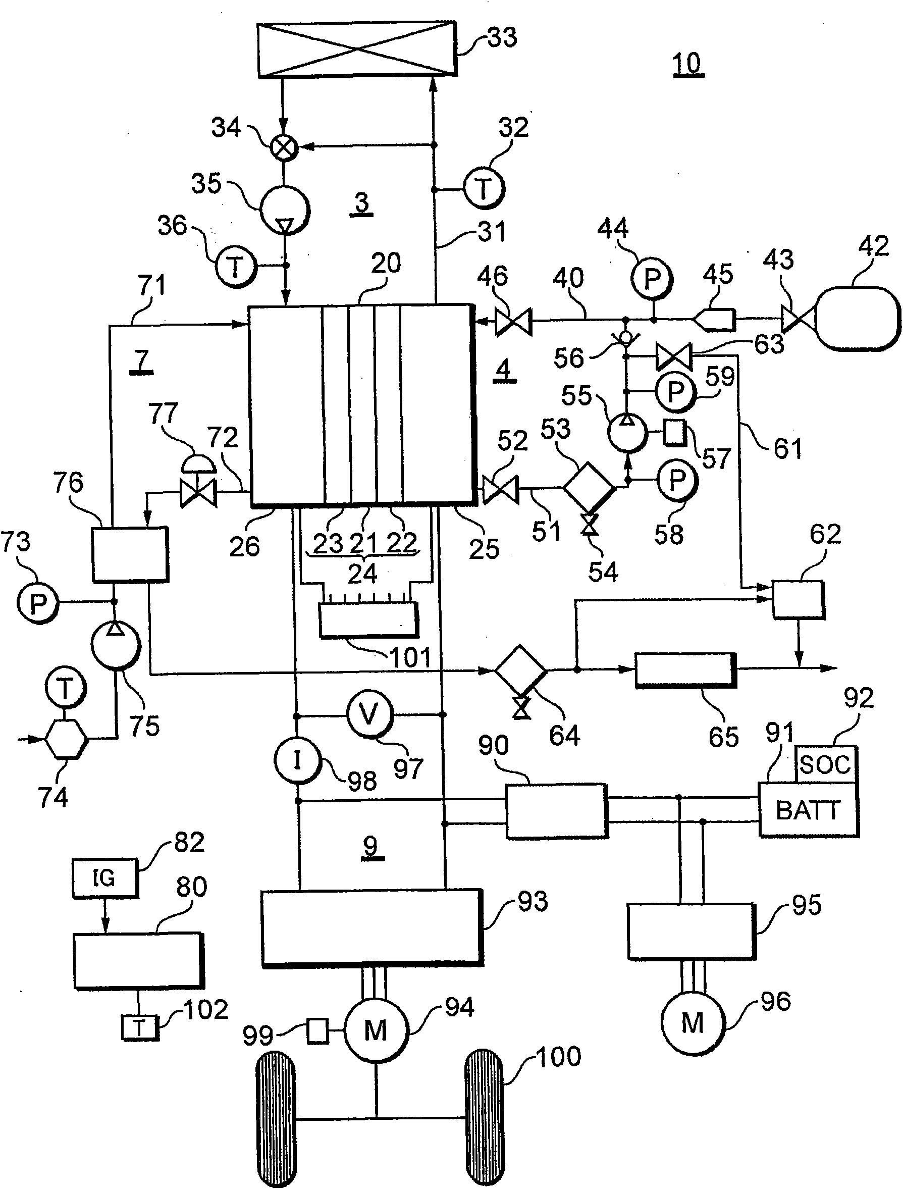 Fuel cell system and current control method thereof