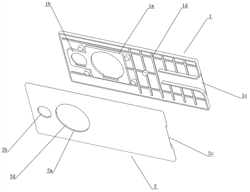 Thin double-cone phase inversion type loudspeaker box