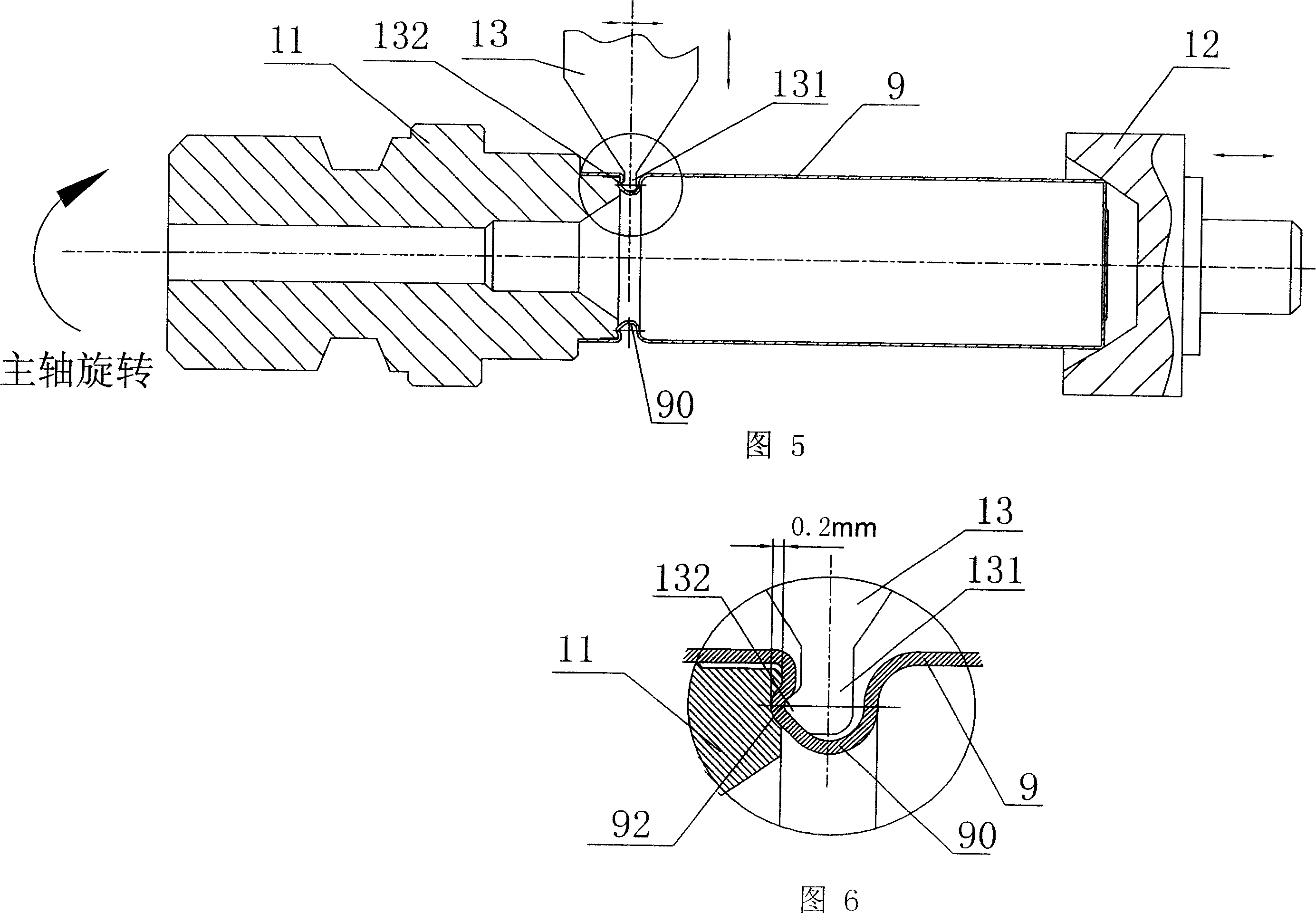 Battery cylindrical shell and cylindrical anti-explosion battery and its processing method and device