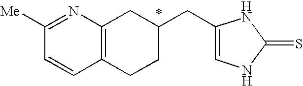 4-(2-Methyl-5,6,7,8-tetrahydro-quinolin-7-ylmethyl)-1,3-dihydro-imidazole-2-thione as specific alpha2B agonist and methods of using the same