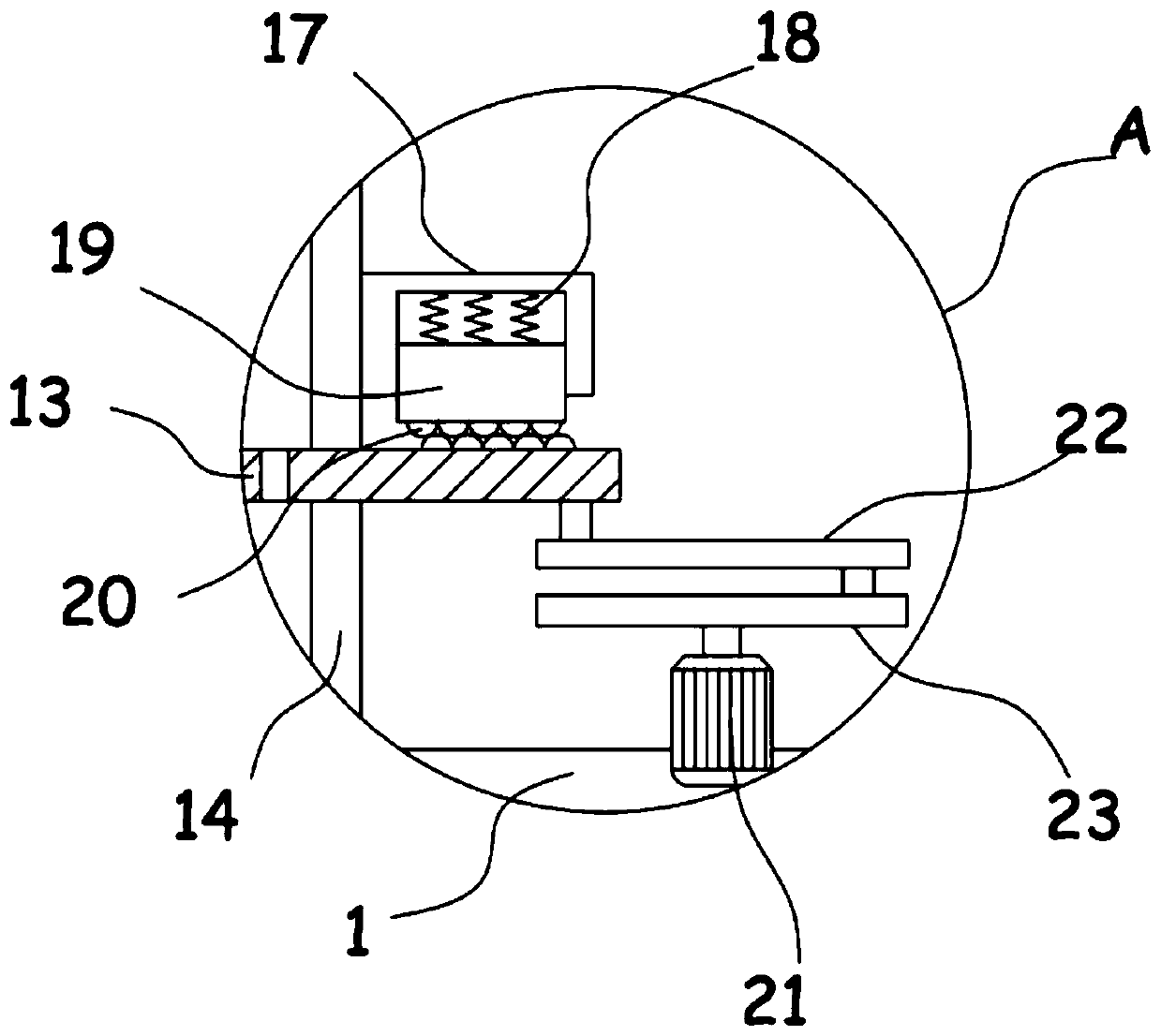 Traditional Chinese medicine processing and rubbing crushing device