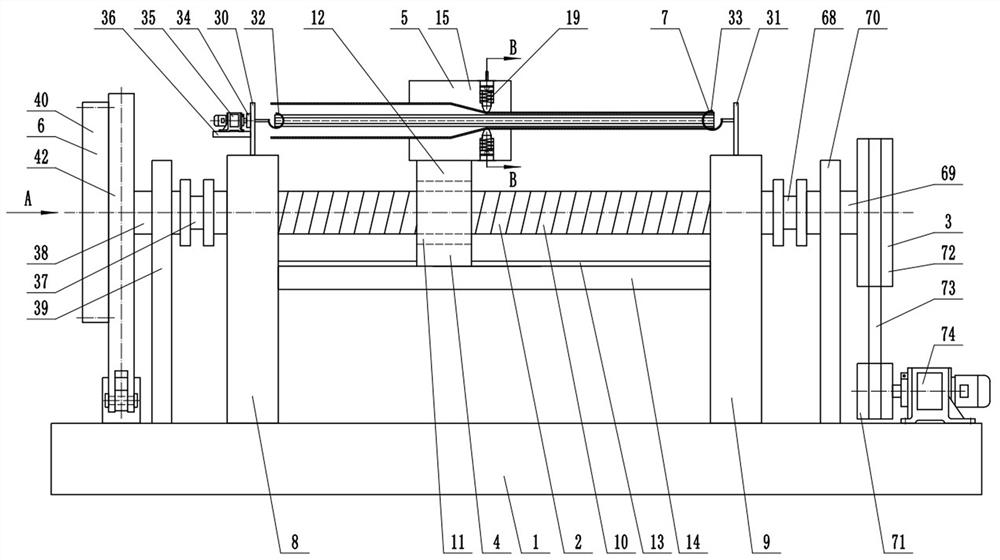 A glass fiber cloth wrapping machine