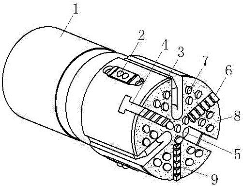 Grinding shoe for underground milling in oil field