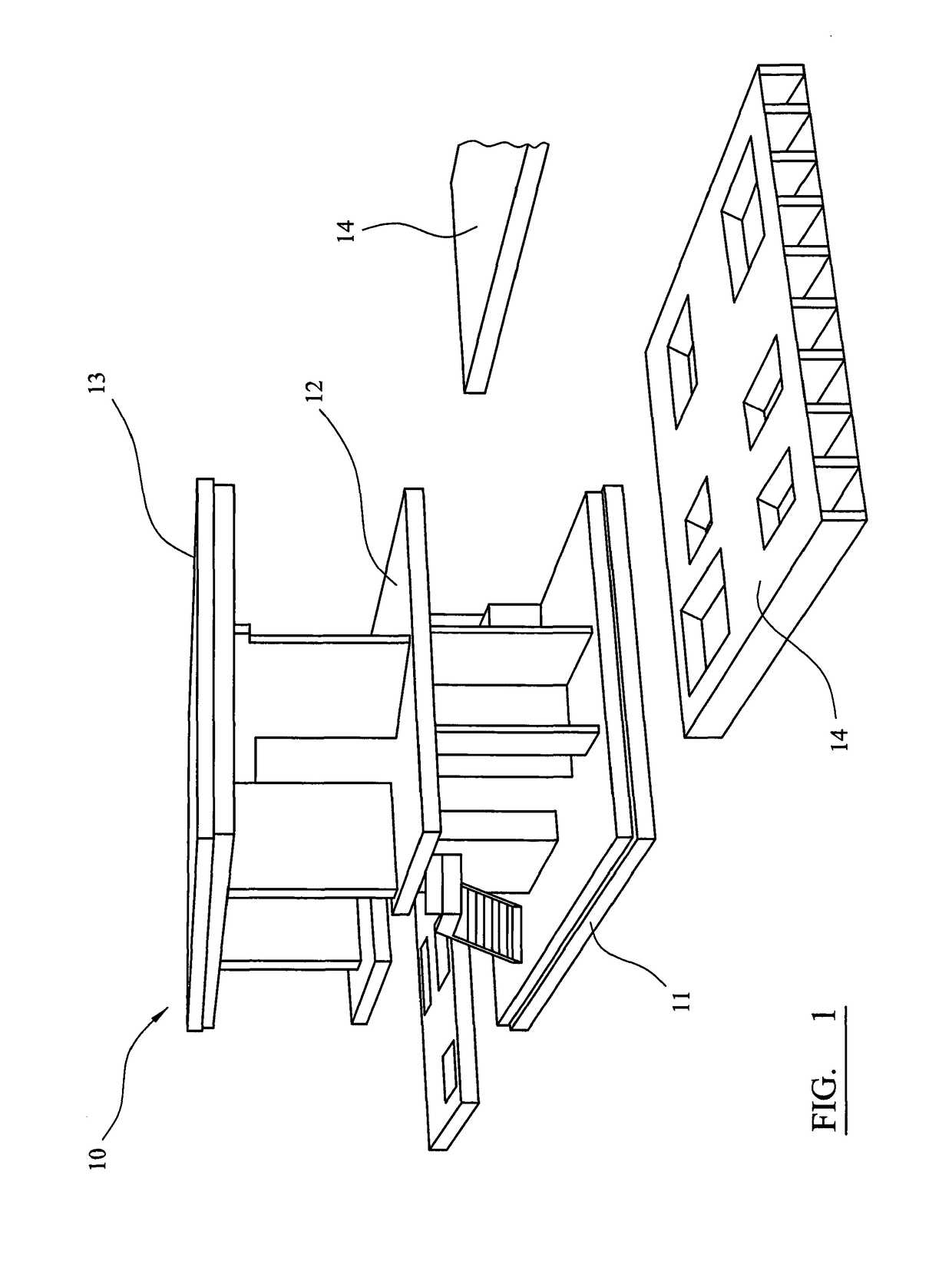 Elevatable building for preventing flood damage