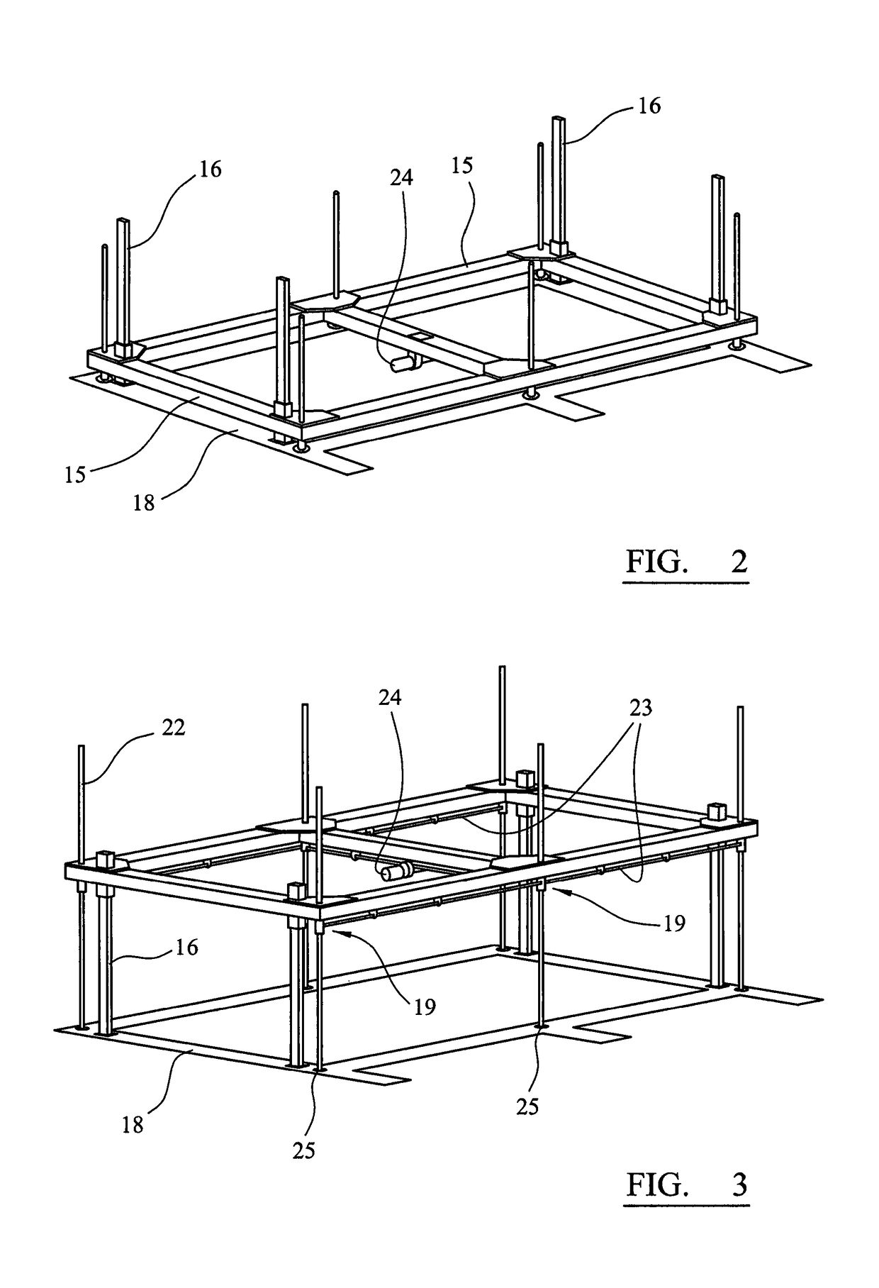 Elevatable building for preventing flood damage