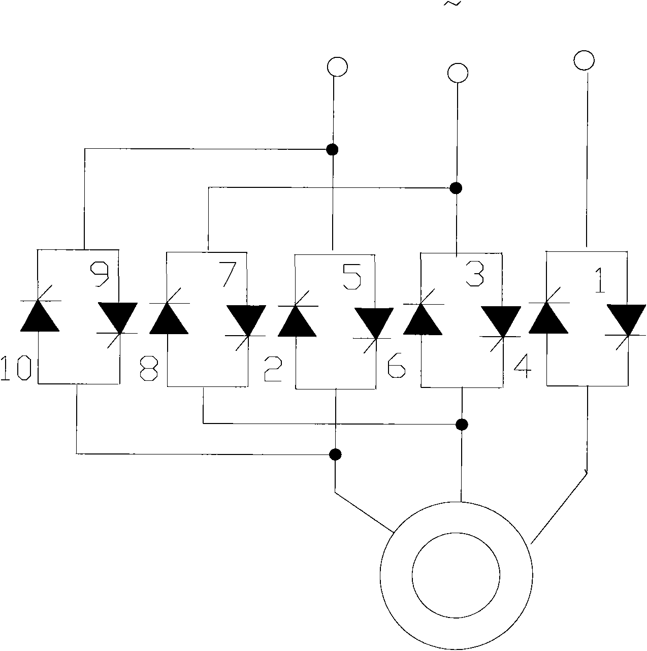 Digitalized alternating-current voltage and speed regulation device