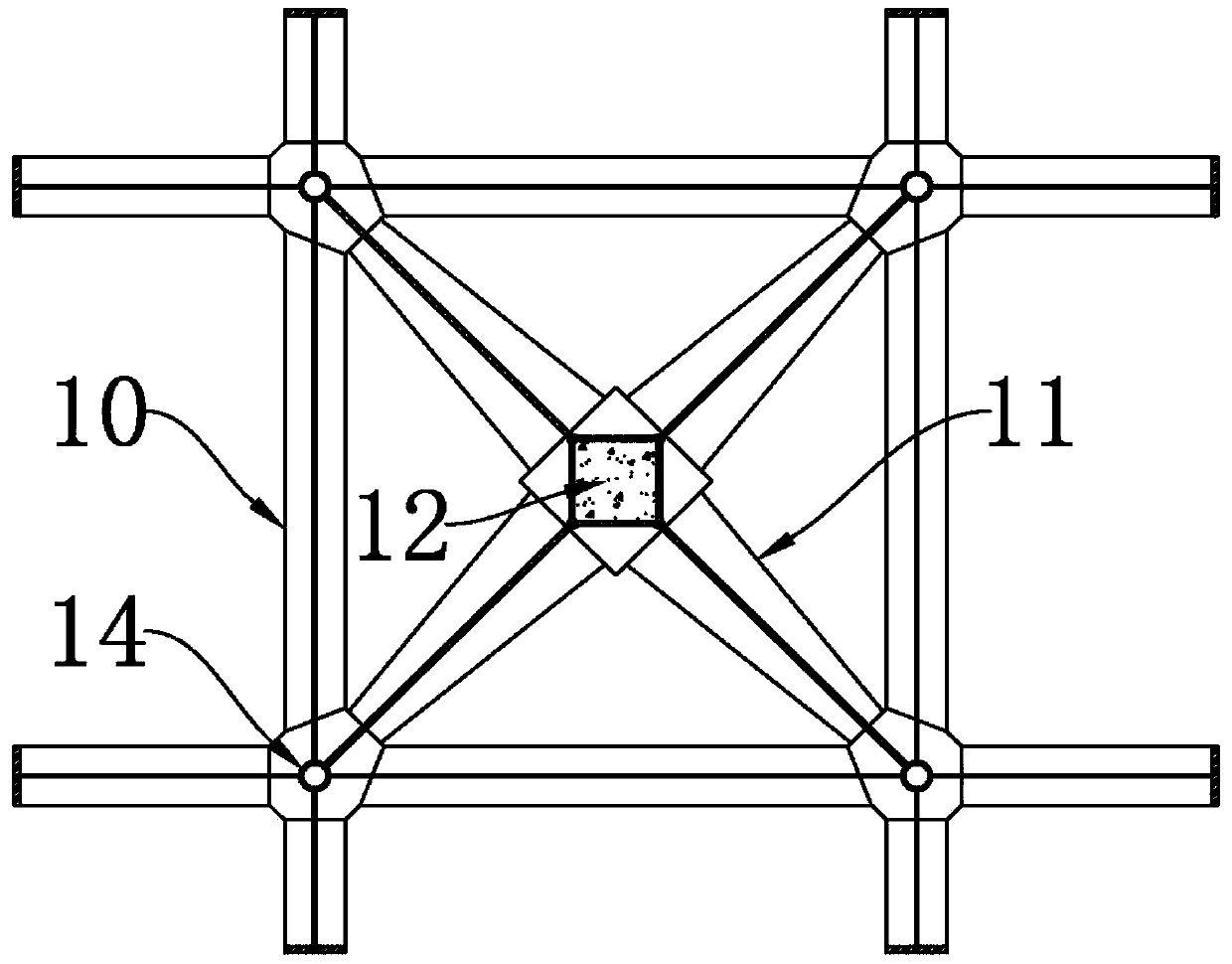 A double girder floor structure