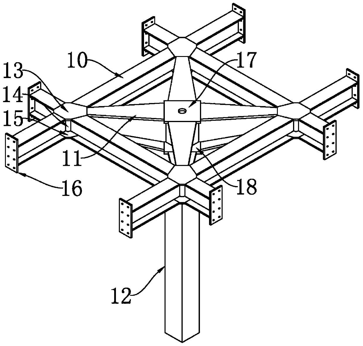 A double girder floor structure