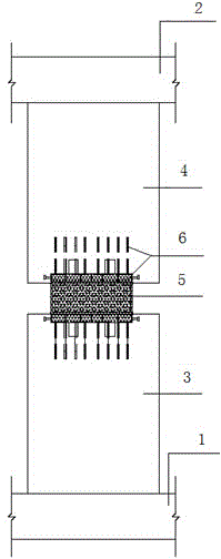 Method for damping and energy dissipation of high-rise housing energy dissipation wall, and device thereof