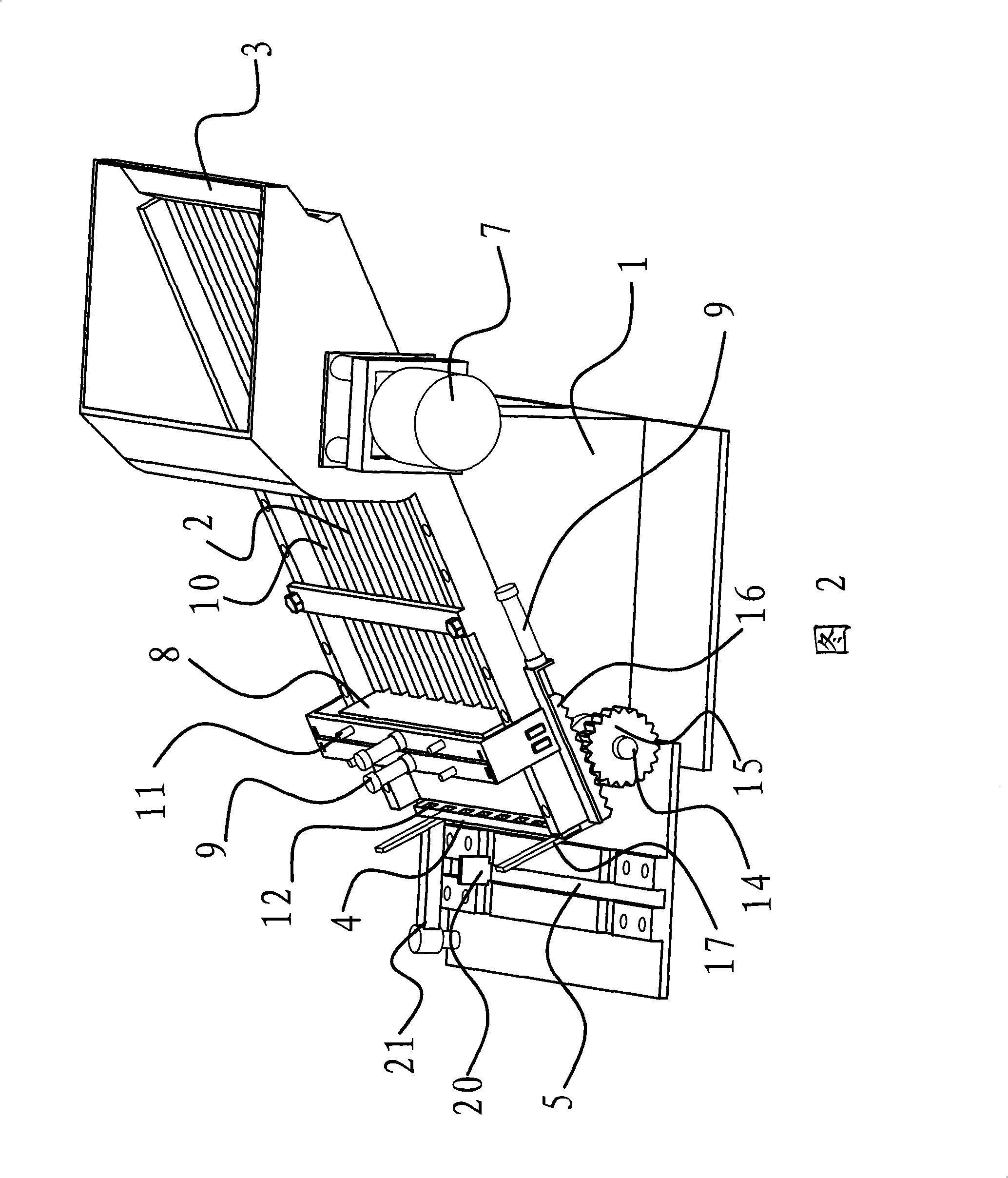 Feed gear of medical needle stand blade distributor