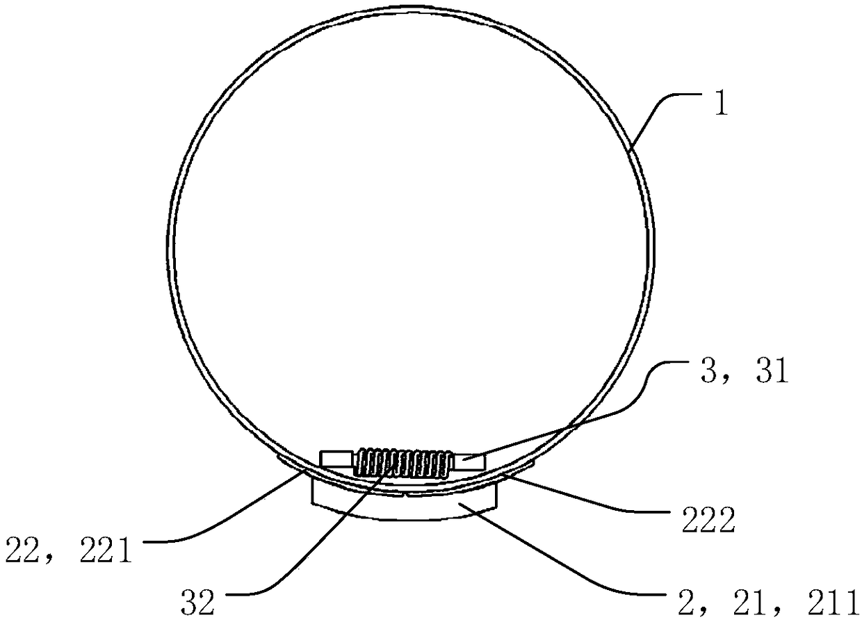 Magnetic coupling structure for wireless charging of autonomous underwater vehicle and autonomous underwater vehicle system