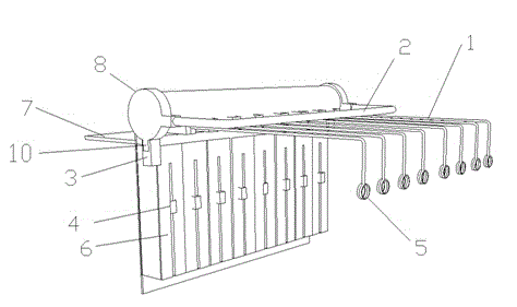 A novel flat knitting machine intelligent color selecting device