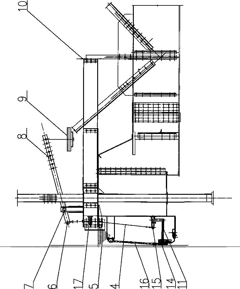 Polygonal thin-oil rubber sealed gas holder