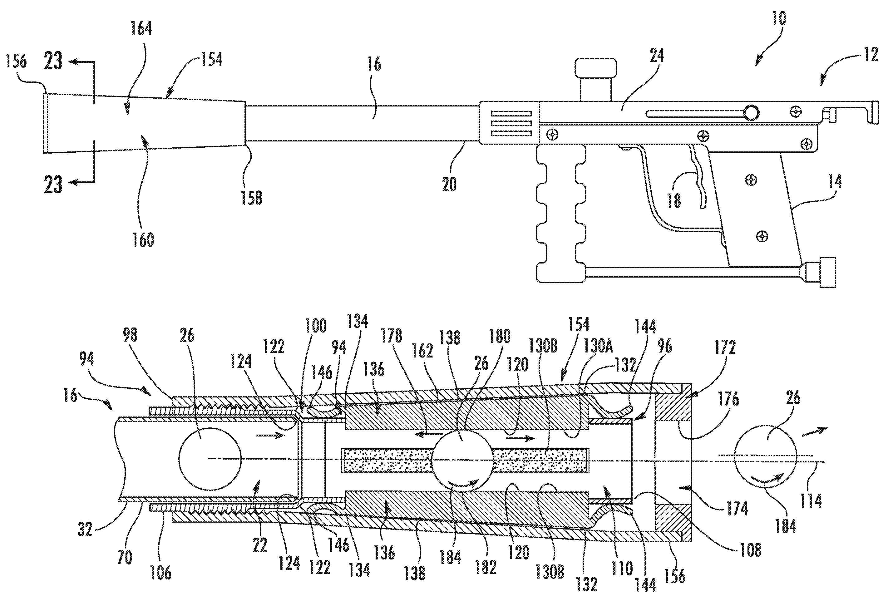 Barrel attachment for gas gun