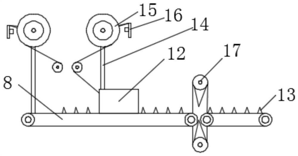 A waterproof roll packaging machine capable of quickly changing rolls