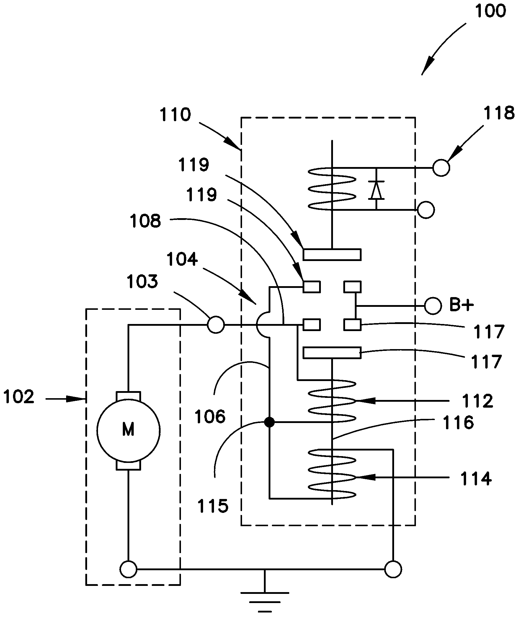 Starter solenoid with spool for retaining coils