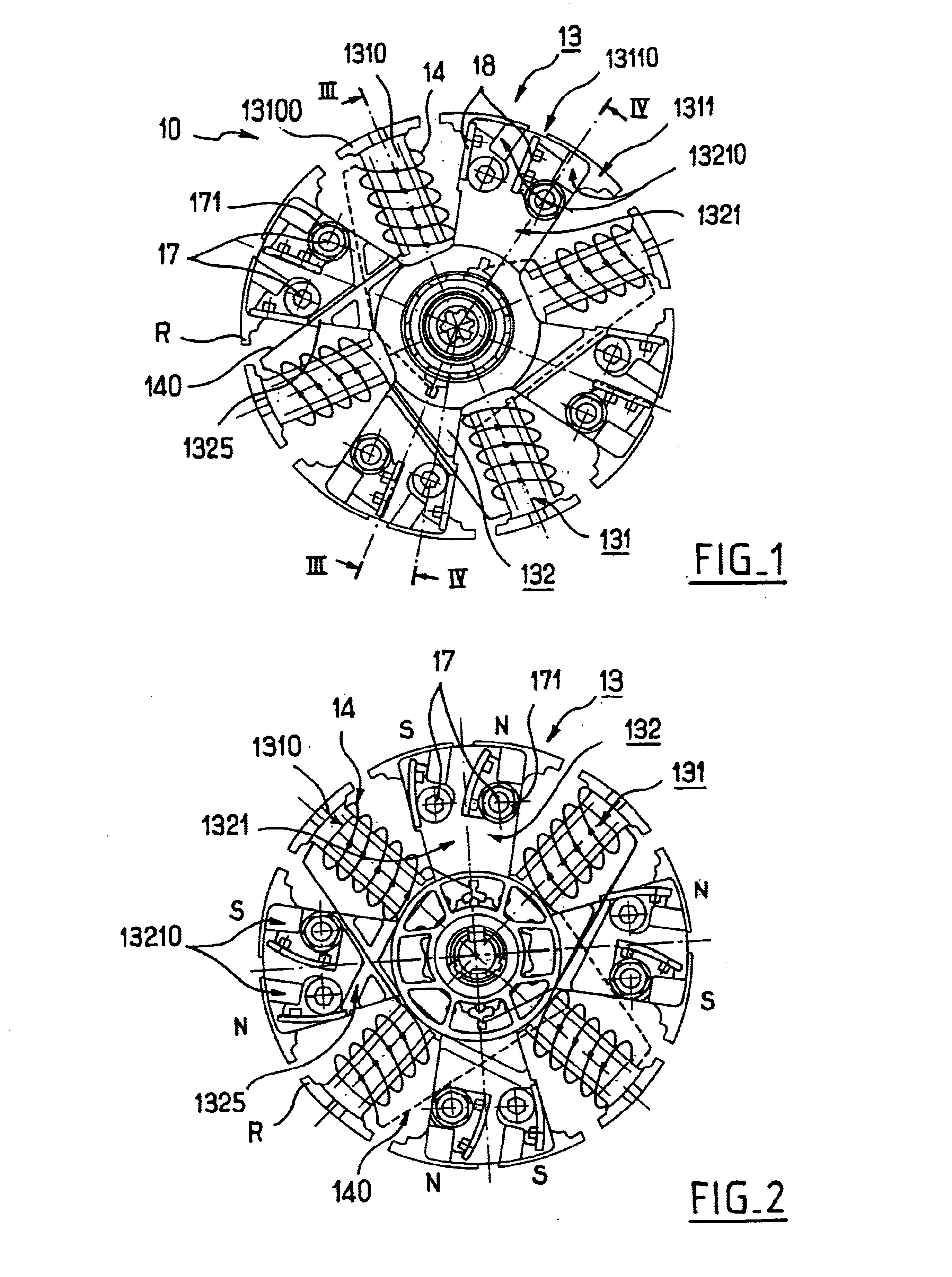 Hybrid alternator with an axial end retainer for permanent magnets