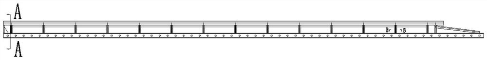 Attached lifting operation safety protection platform guide rail for building construction