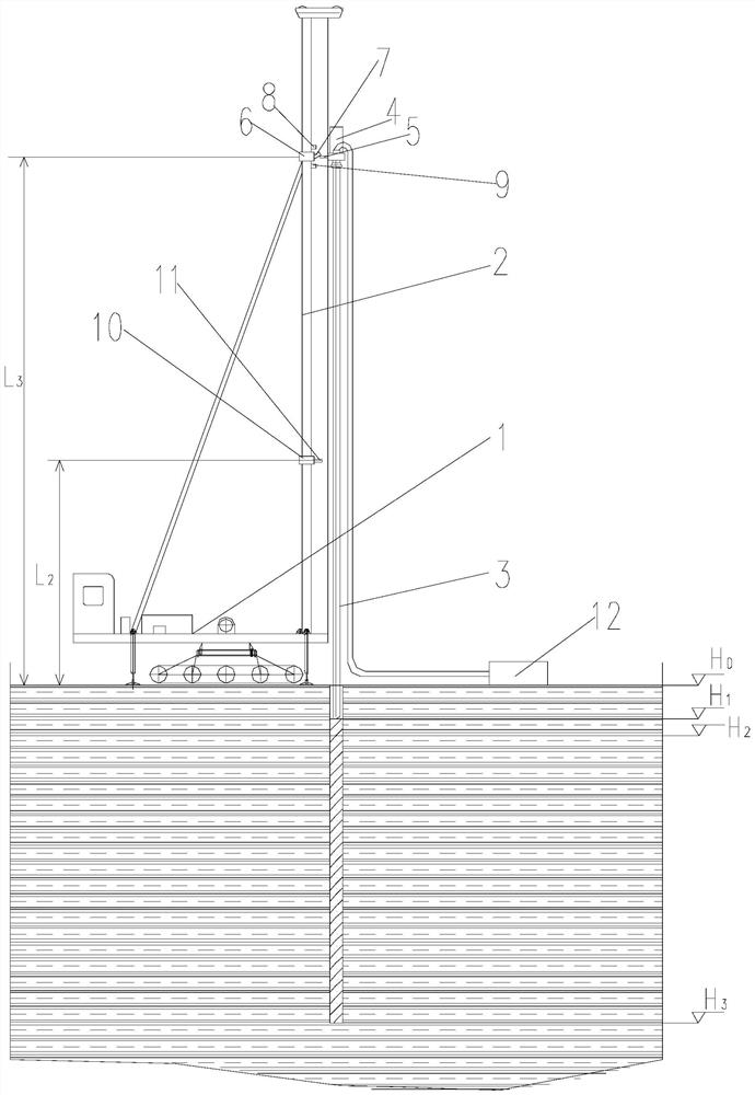 A method of automatic measurement and construction of piles formed by long auger drilling rigs