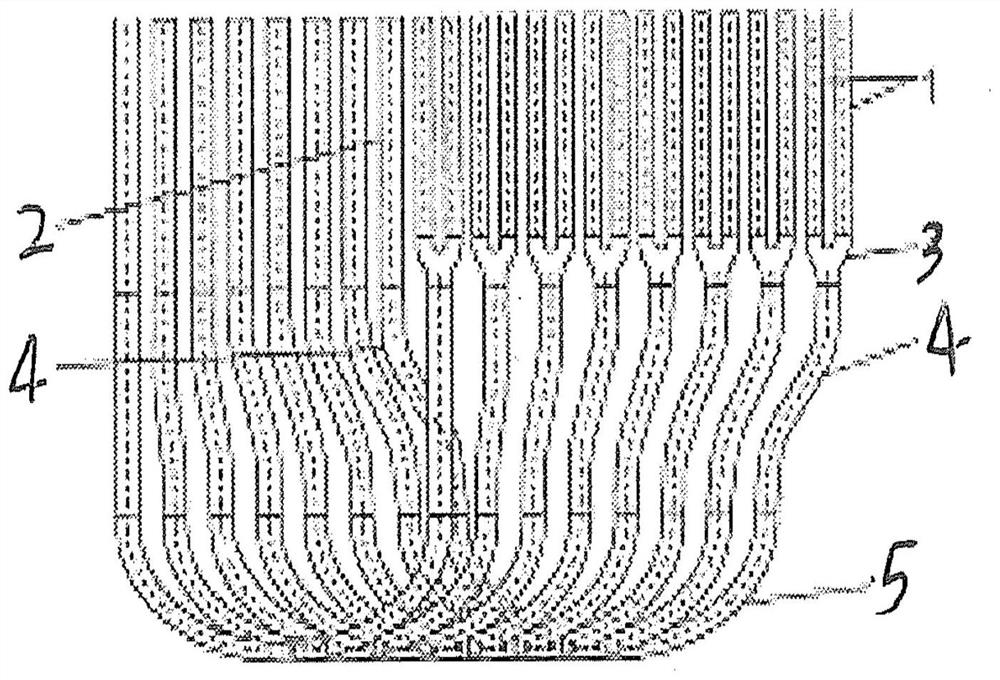 An ethylene cracking furnace