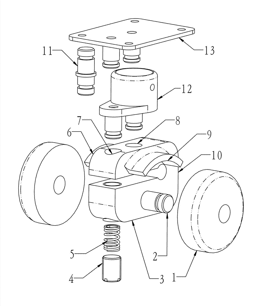 Gravity brake wheel