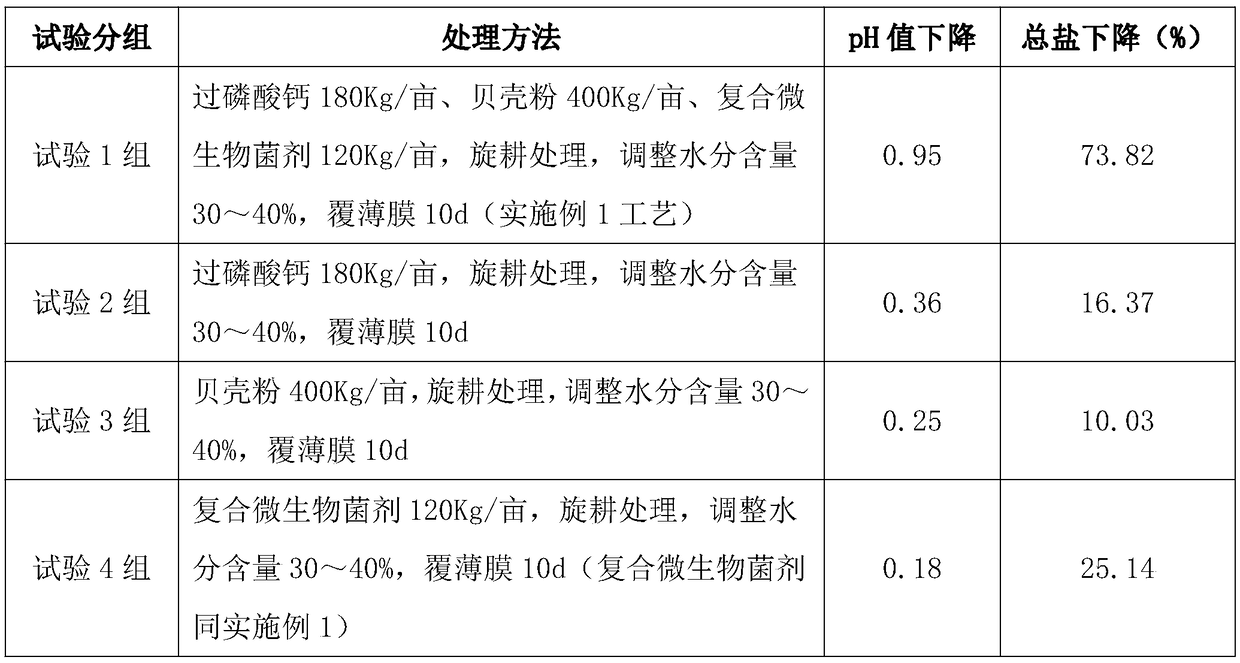 Method for efficiently planting apples on saline and alkaline lands