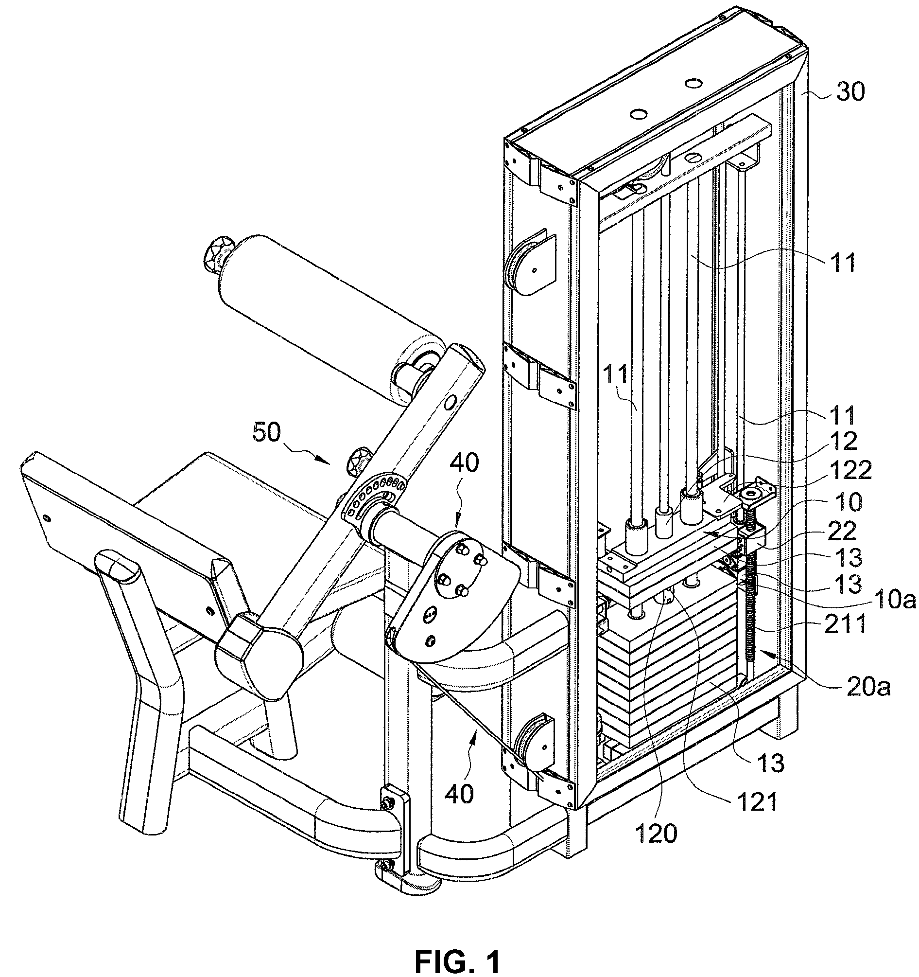 Adjustable weight asssembly for weight training machine