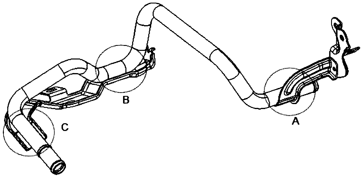 A welding and clamping device for multi-bent pipe fittings and brackets