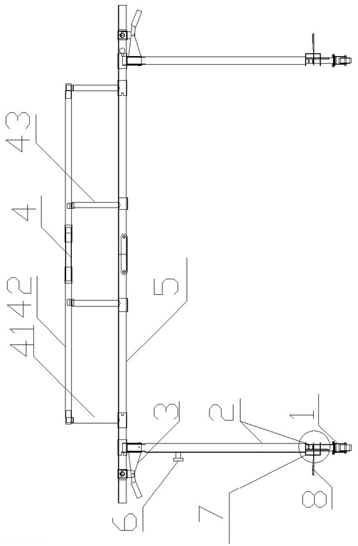 Stretcher with height-adjustable supporting legs