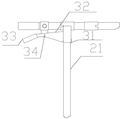 Stretcher with height-adjustable supporting legs