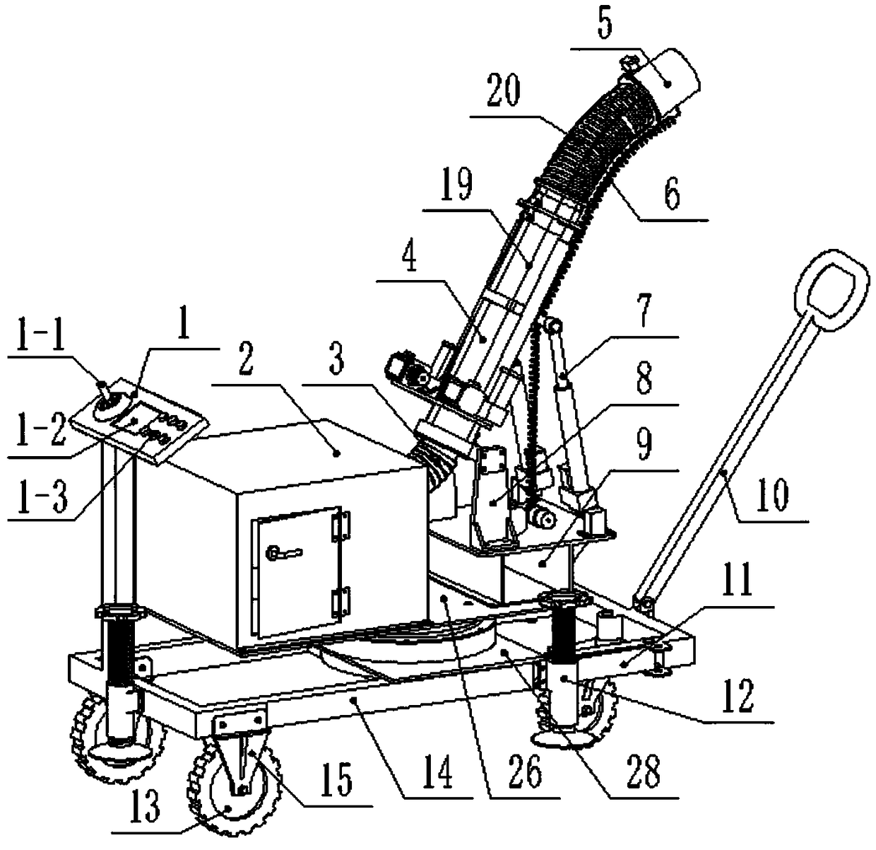 Fruit picking and collecting integrated robot