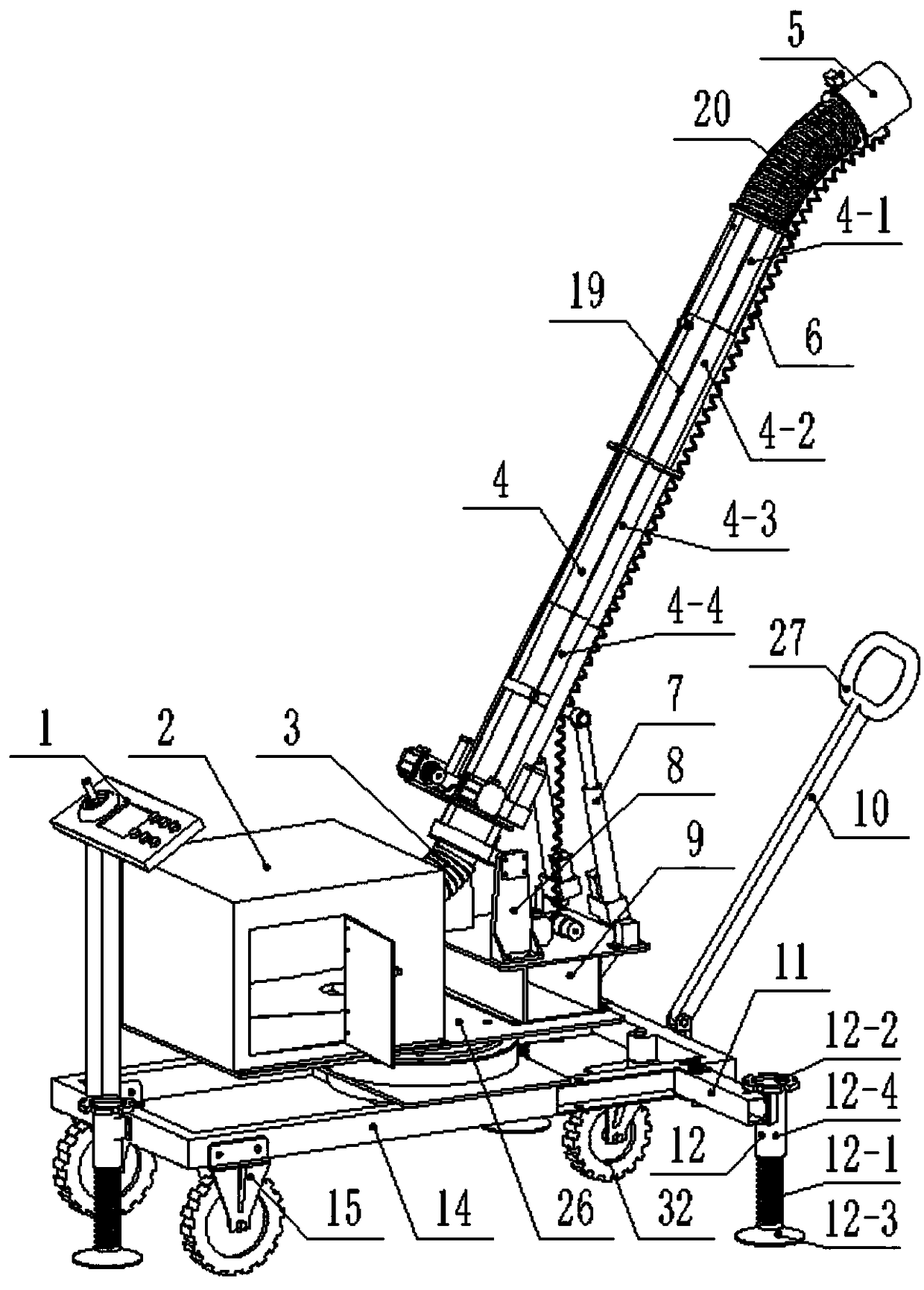 Fruit picking and collecting integrated robot